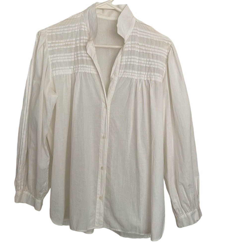 Vintage white cotton blouse